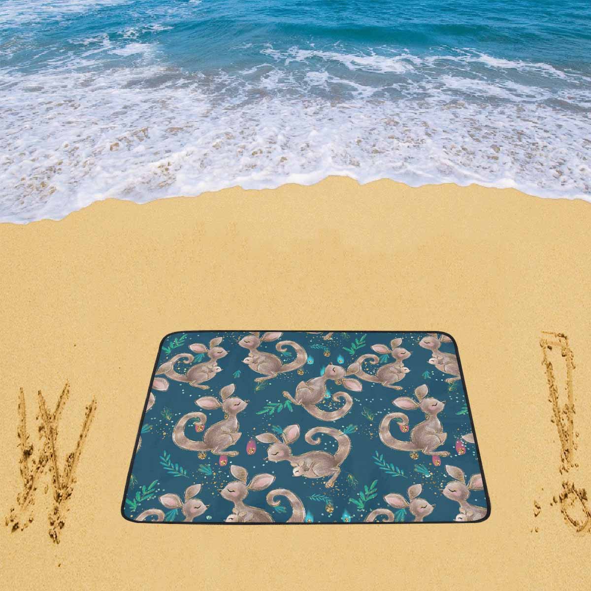 Australian Kangaroos Bluenew@2x Beach Mats 78"x 60"