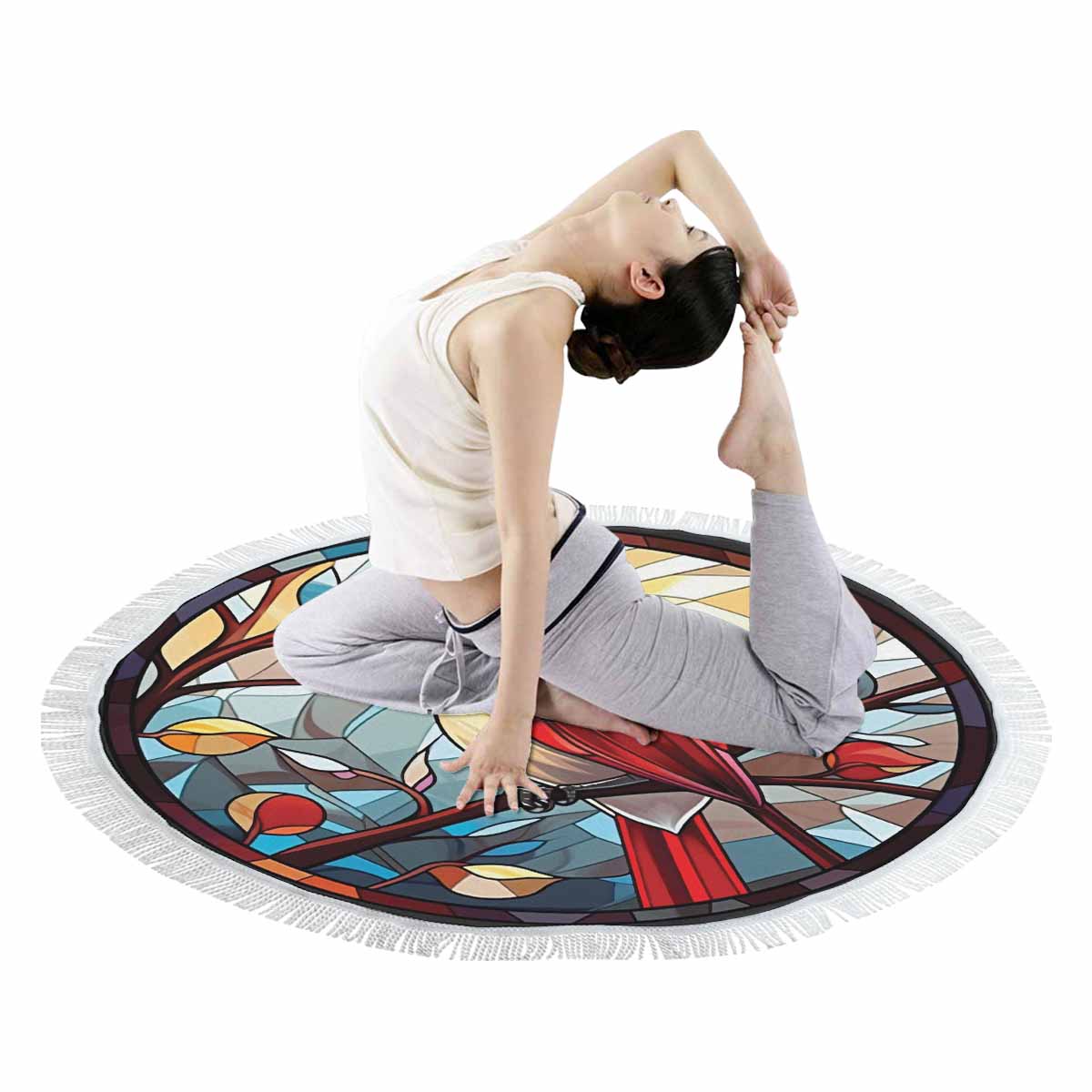 Cardinal_Awd35159 Circular Beach Towel Shawl 59"