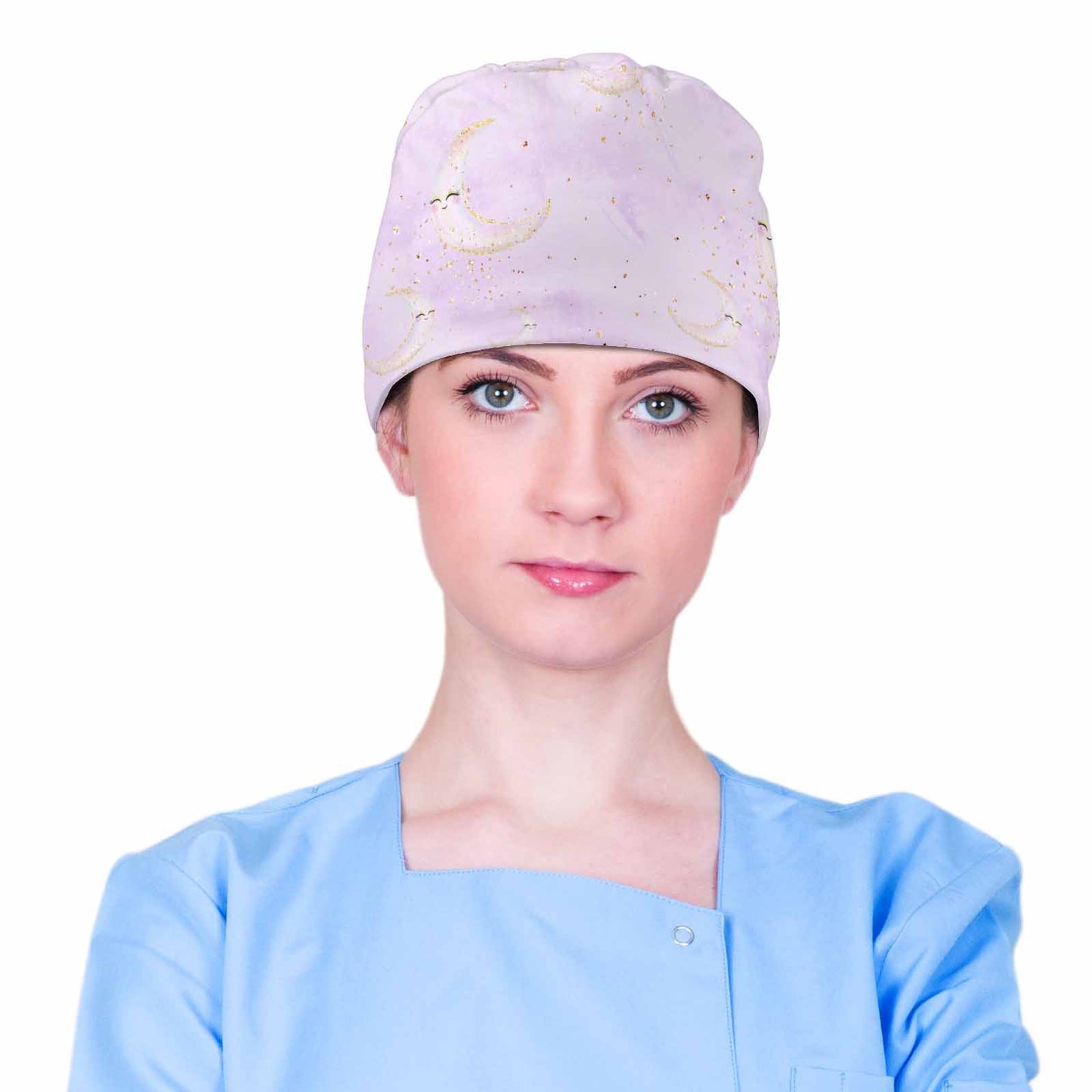 Purple Moons Scrub Cap