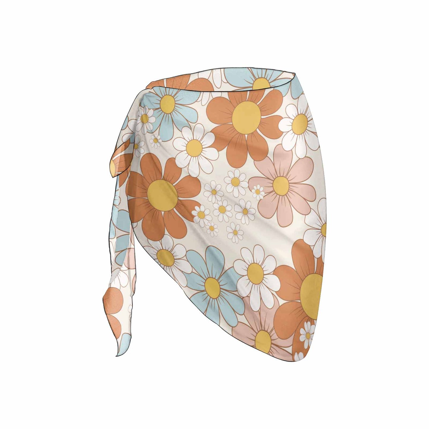 Floral Retro Women's Beach Sarong Wrap