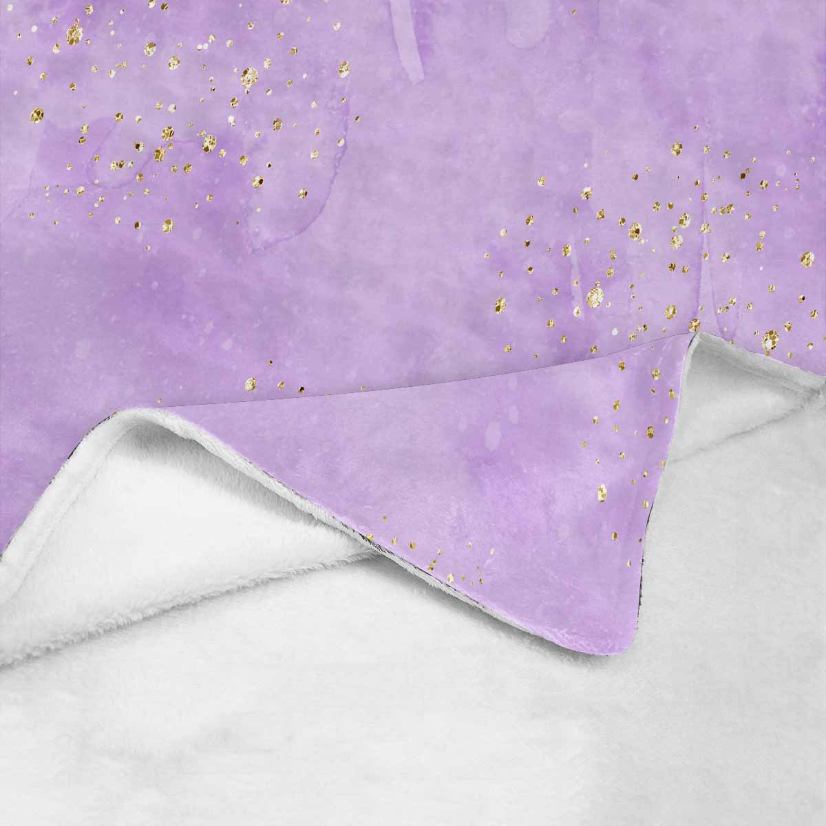 Purple Ultra-Soft Micro Fleece Blanket 30*40