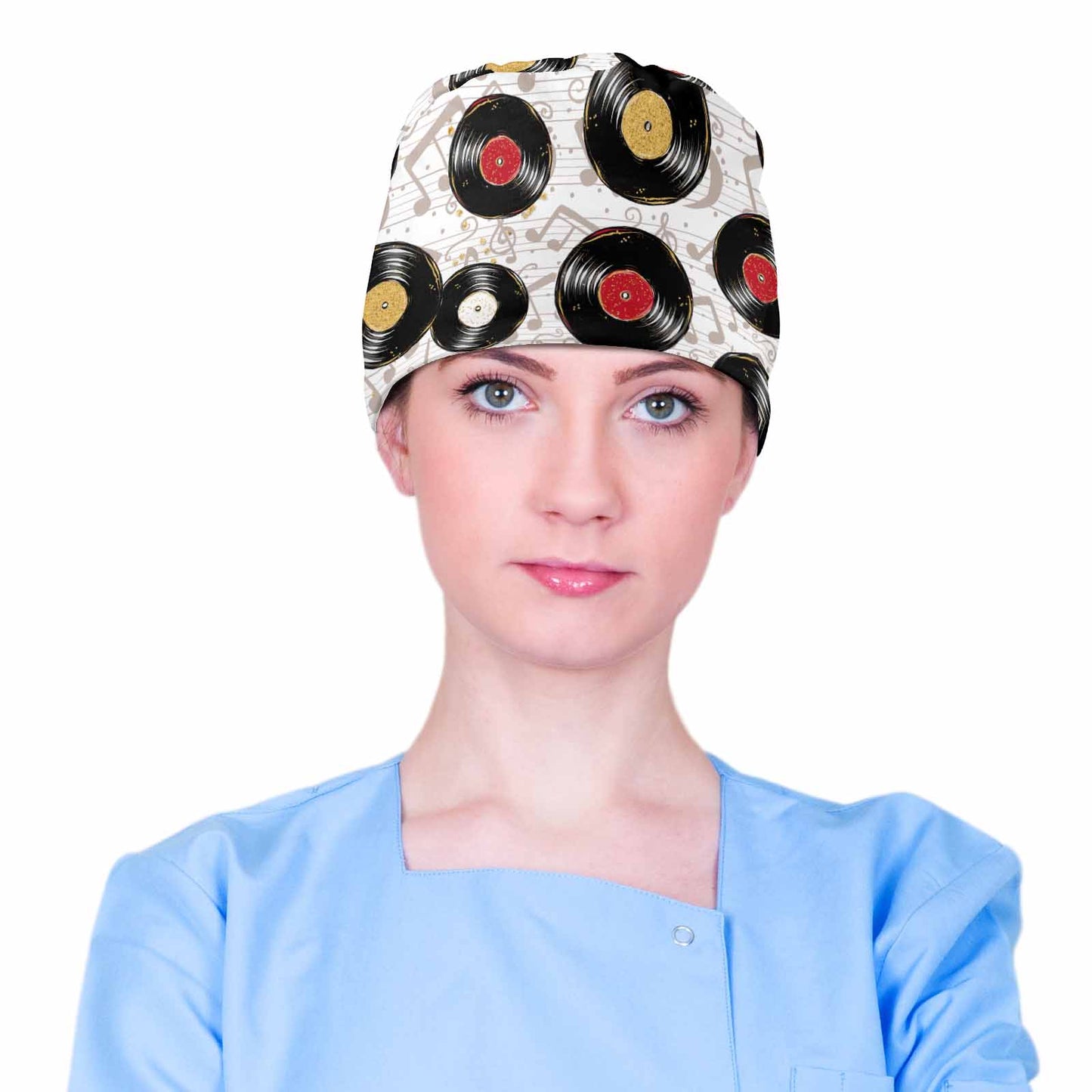 Nurse Scrub Cap Music Records White Scrub Cap