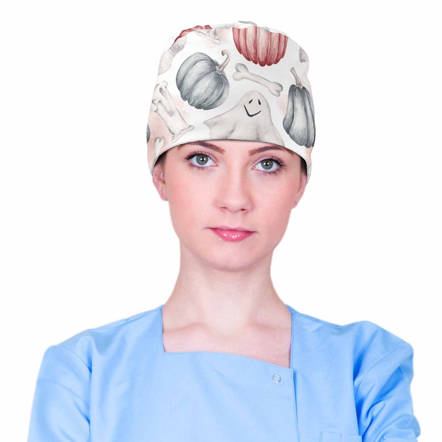 Watercolour Halloween Scrub Cap