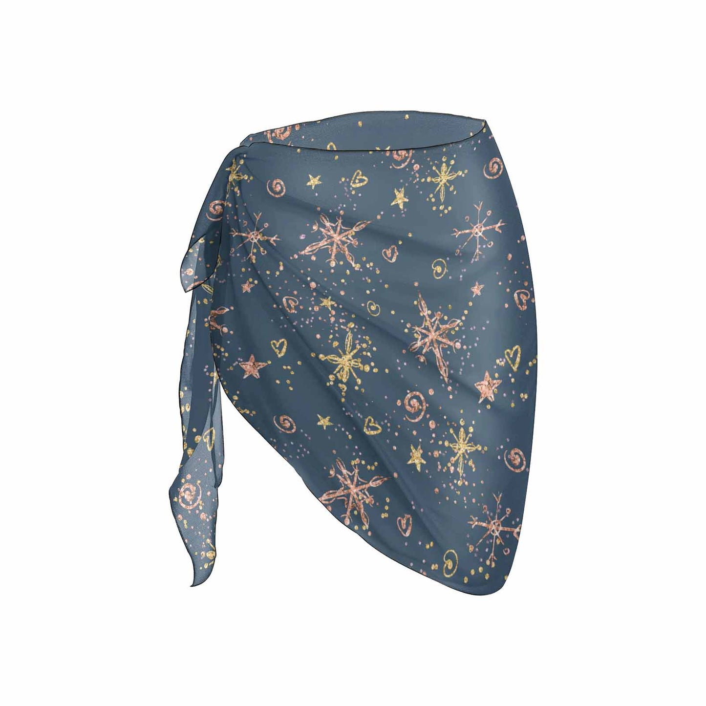 Blue Christmas Women's Beach Sarong Wrap