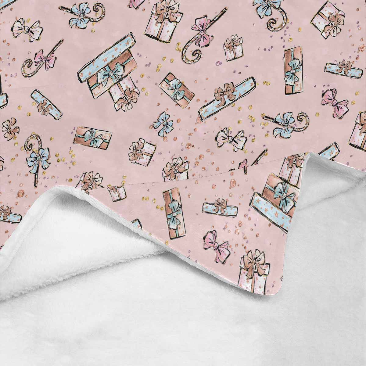 Pink Christmas Ultra-Soft Micro Fleece Blanket 40*50