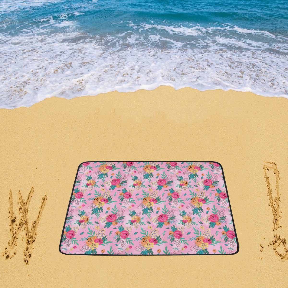 Australian Floral Pink Beach Mats 78"x 60"