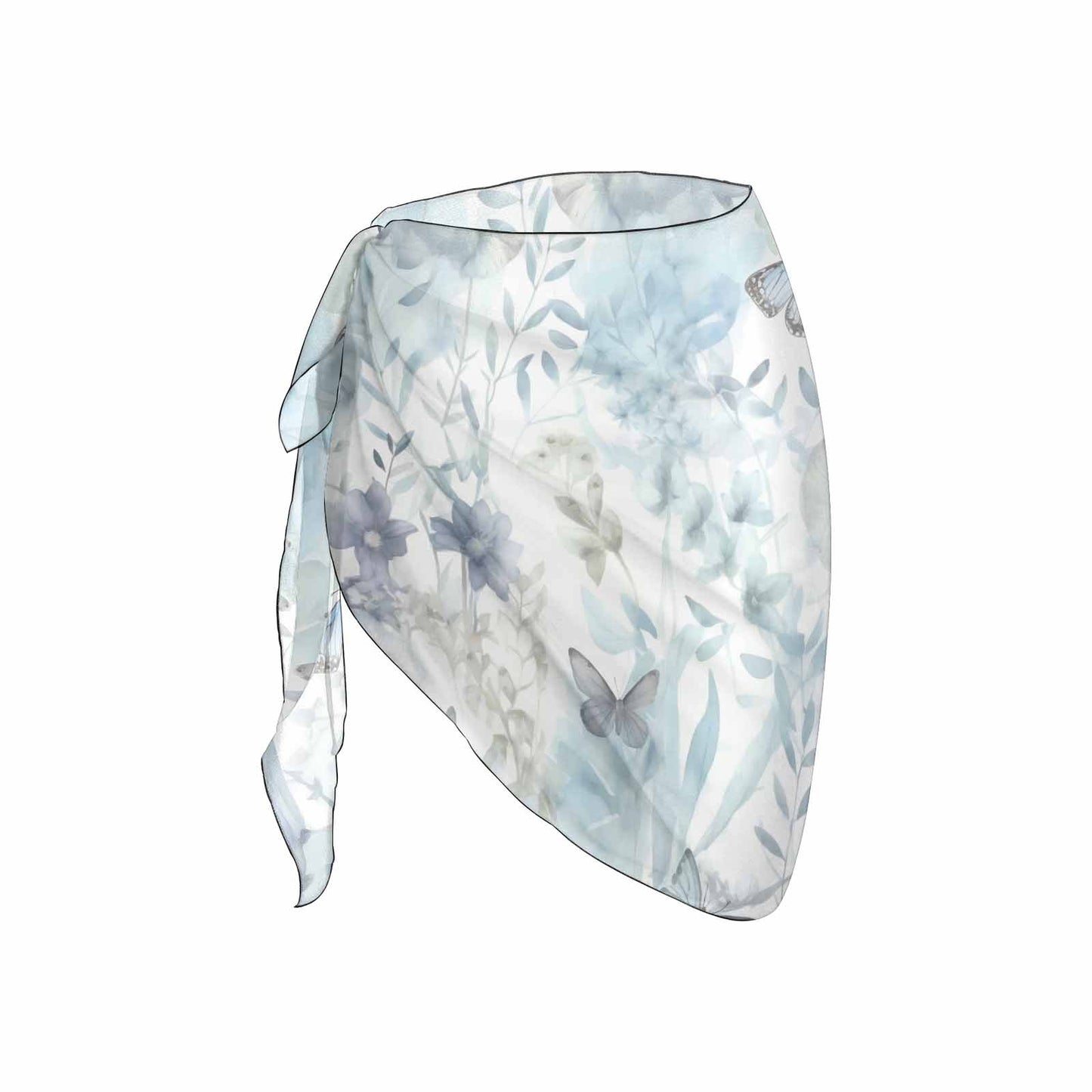 Blue Butterflies Women's Beach Sarong Wrap