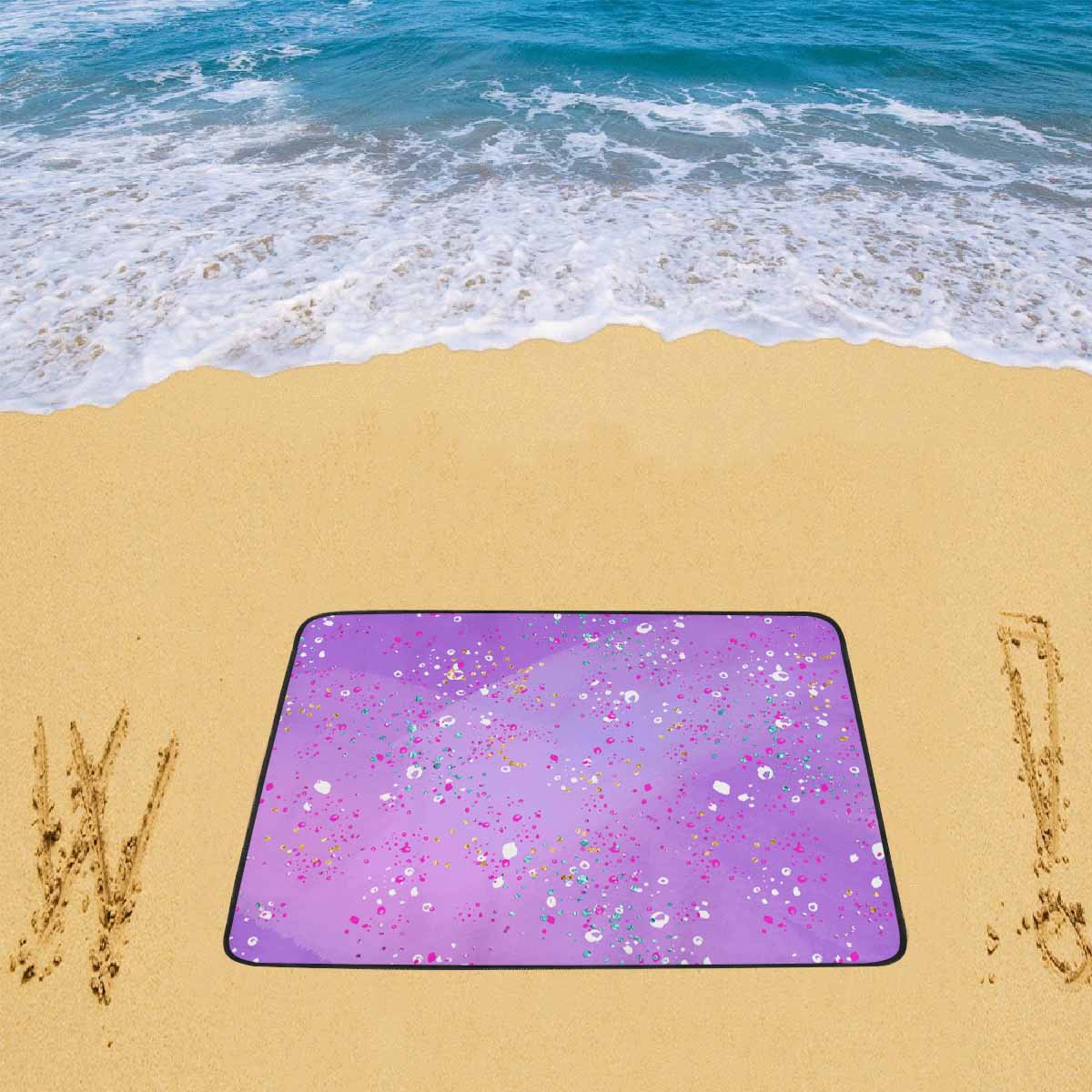 Purple Splash2 Beach Mats 78"x 60"