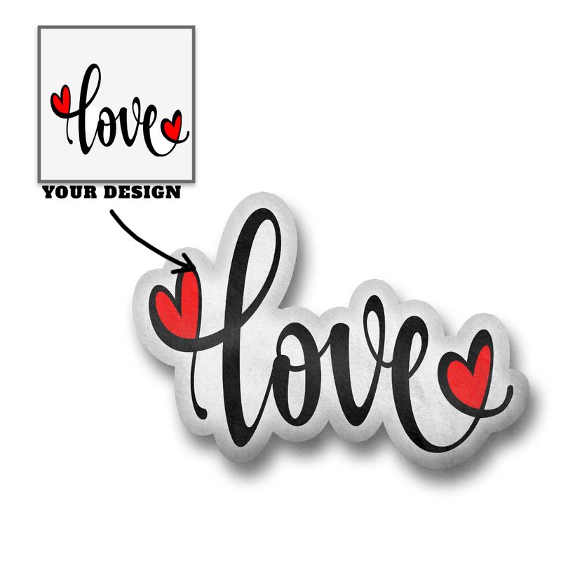 Custom shape Word Plush Pillow Personalised Pillow