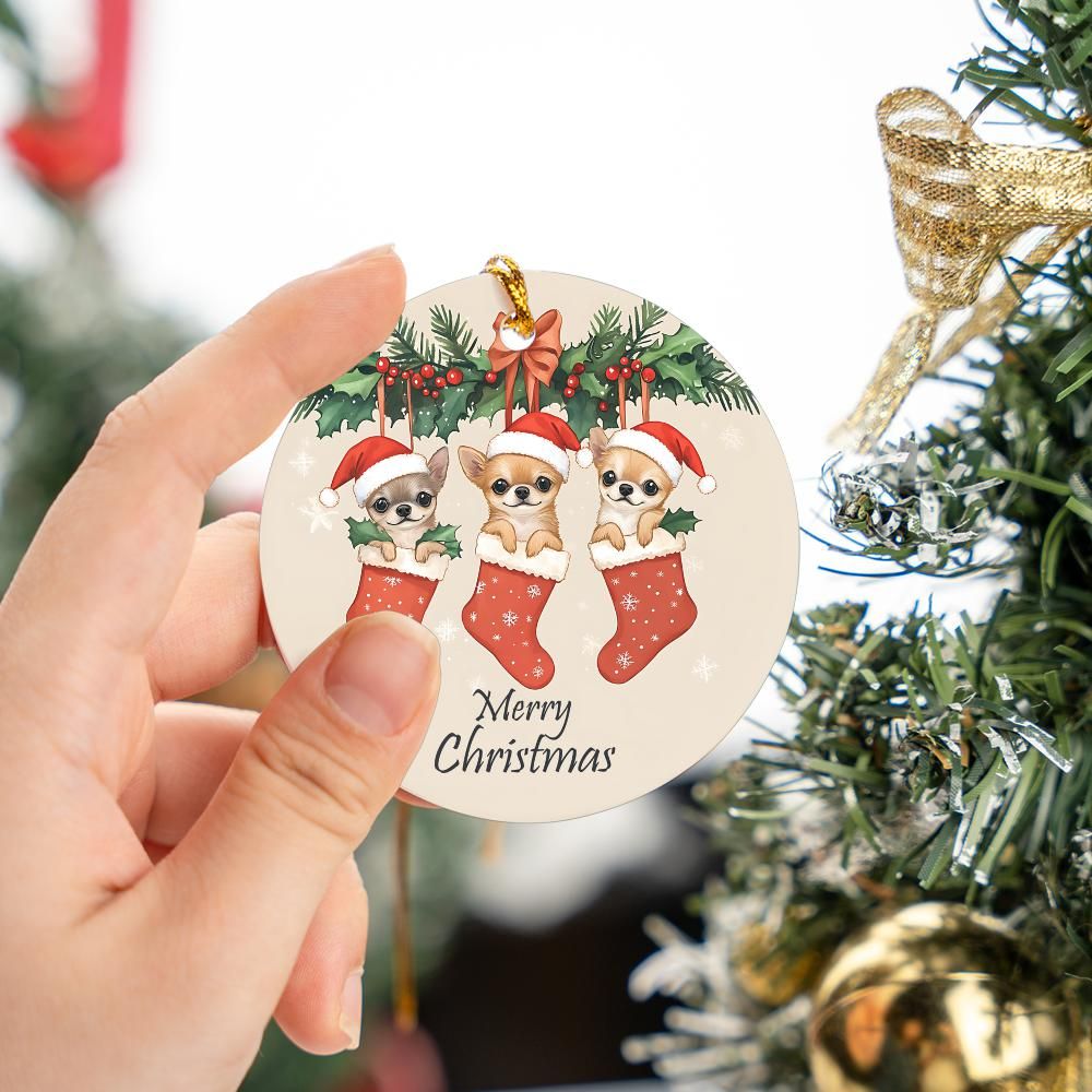 Chihuahua Christmas Ornament
