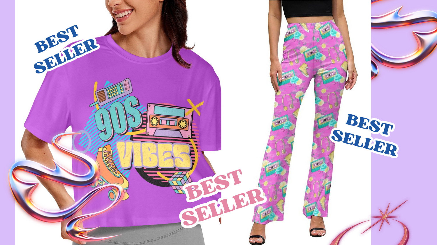 Take me Back to the 70's 80's 90's Women's Cropped T-Shirt