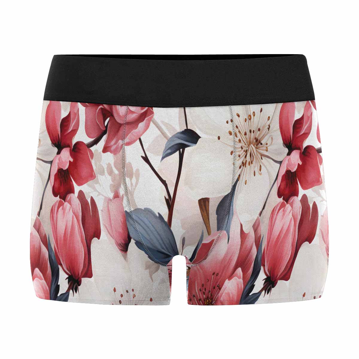 Pink Floral Small AUS Men's Boxer Briefs (Made In AUS)