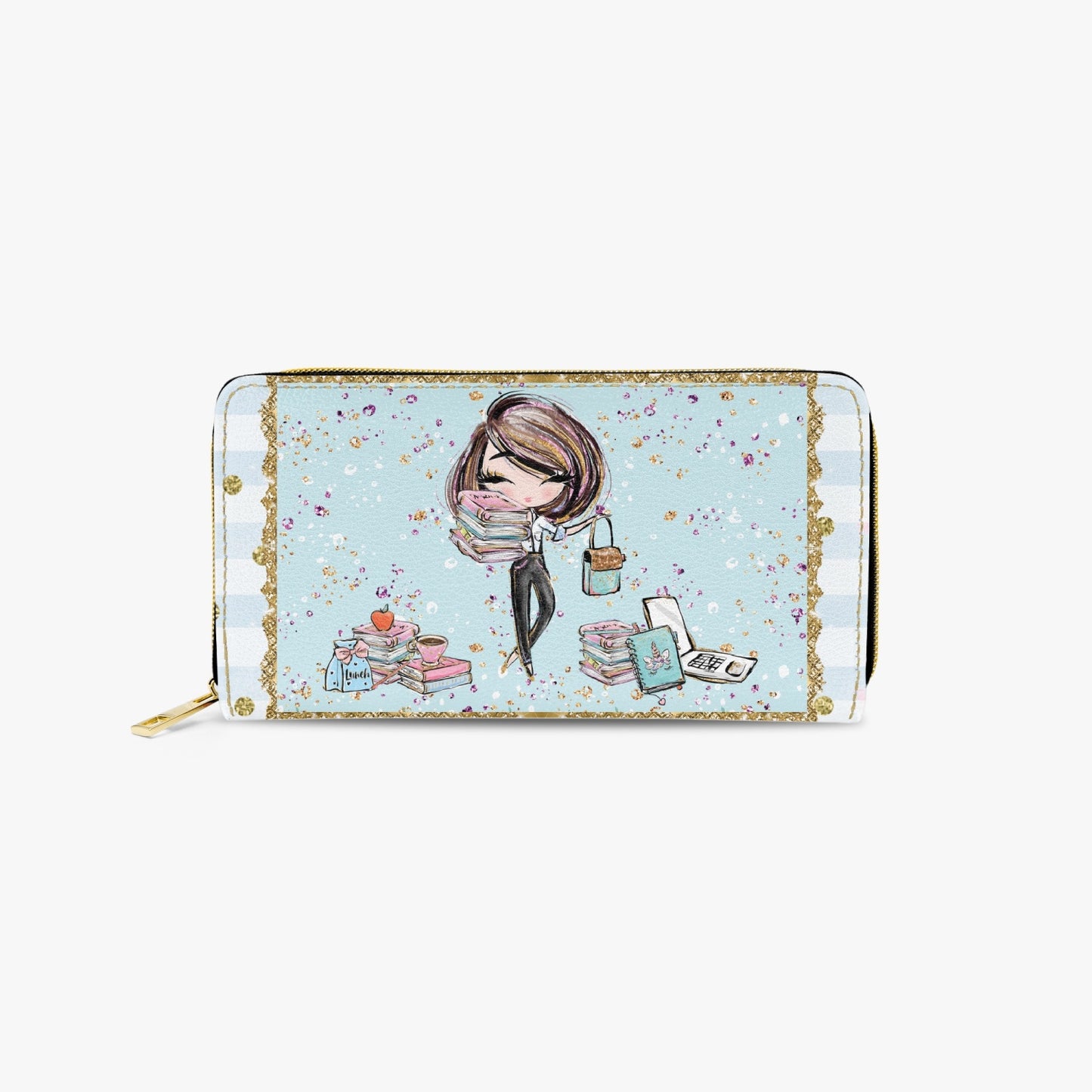 Long Type Zipper Purse - Teacher