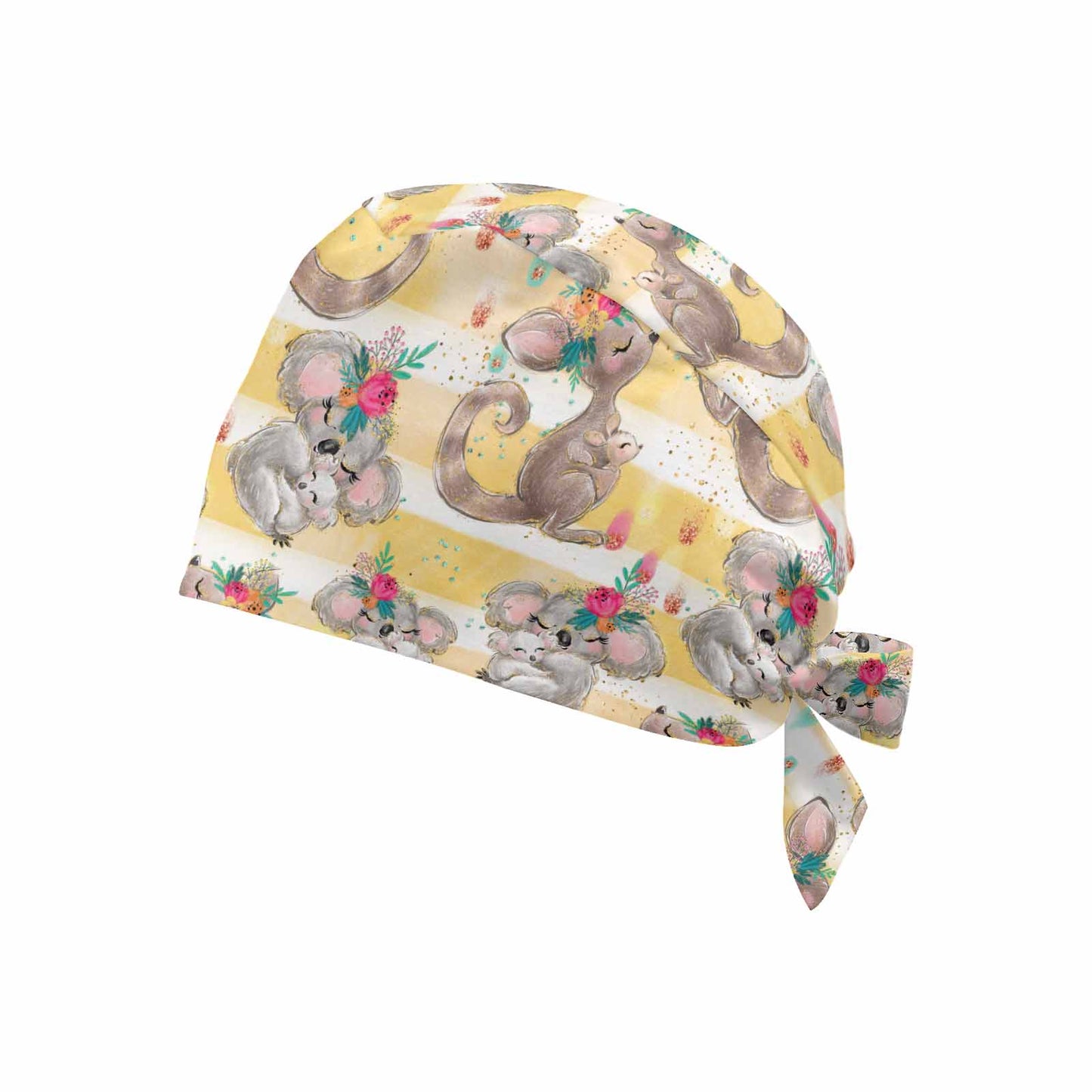 Nurse Scrub Cap Australian Animals Koalas and Kangaroos  Scrub Cap