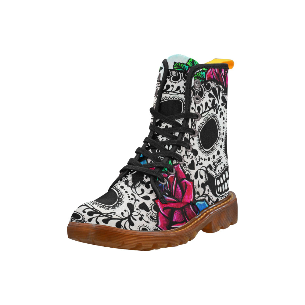 sugar skull Martin Boots For Women Model 1203H