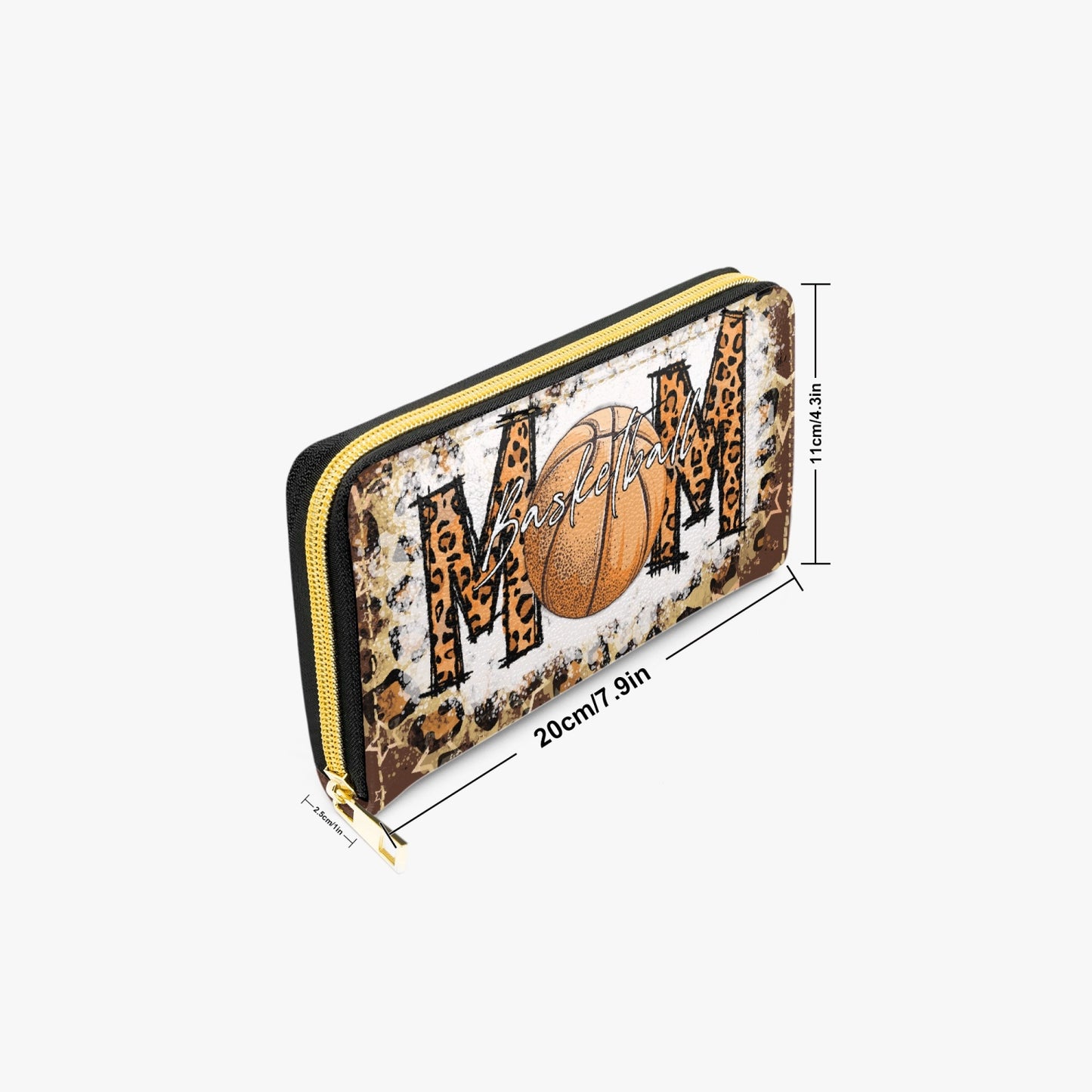 Long Type Zipper Purse - Basketball Mom