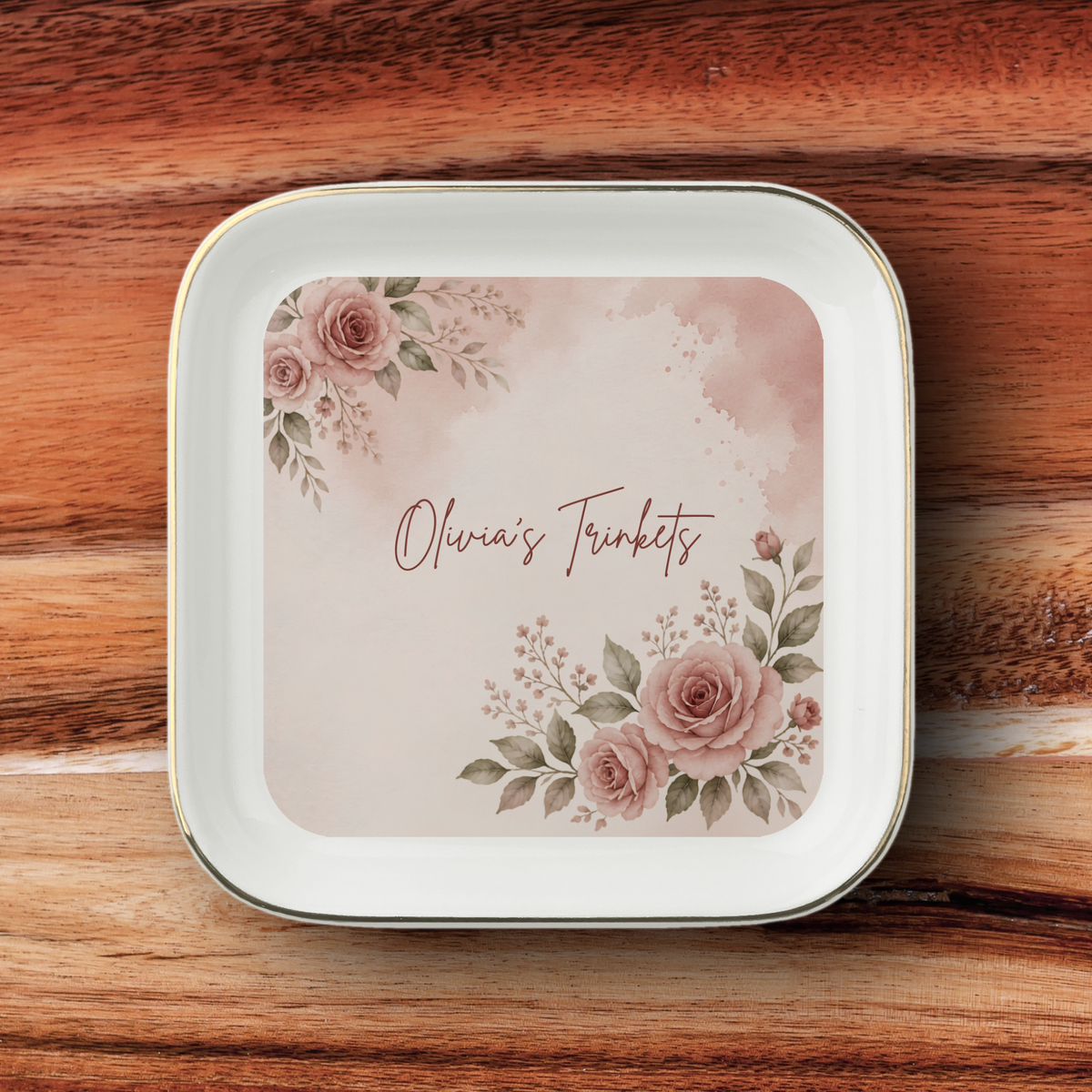 Personalised Jewelry Dish, Custom Name Ceramic Trinket Dish, Personalised Gift, Jewellery Holder, Birthday or Christmas Gift