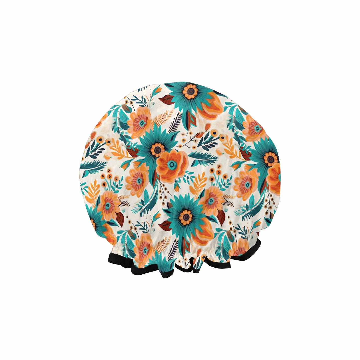 Boho Retro Floral  Shower Cap