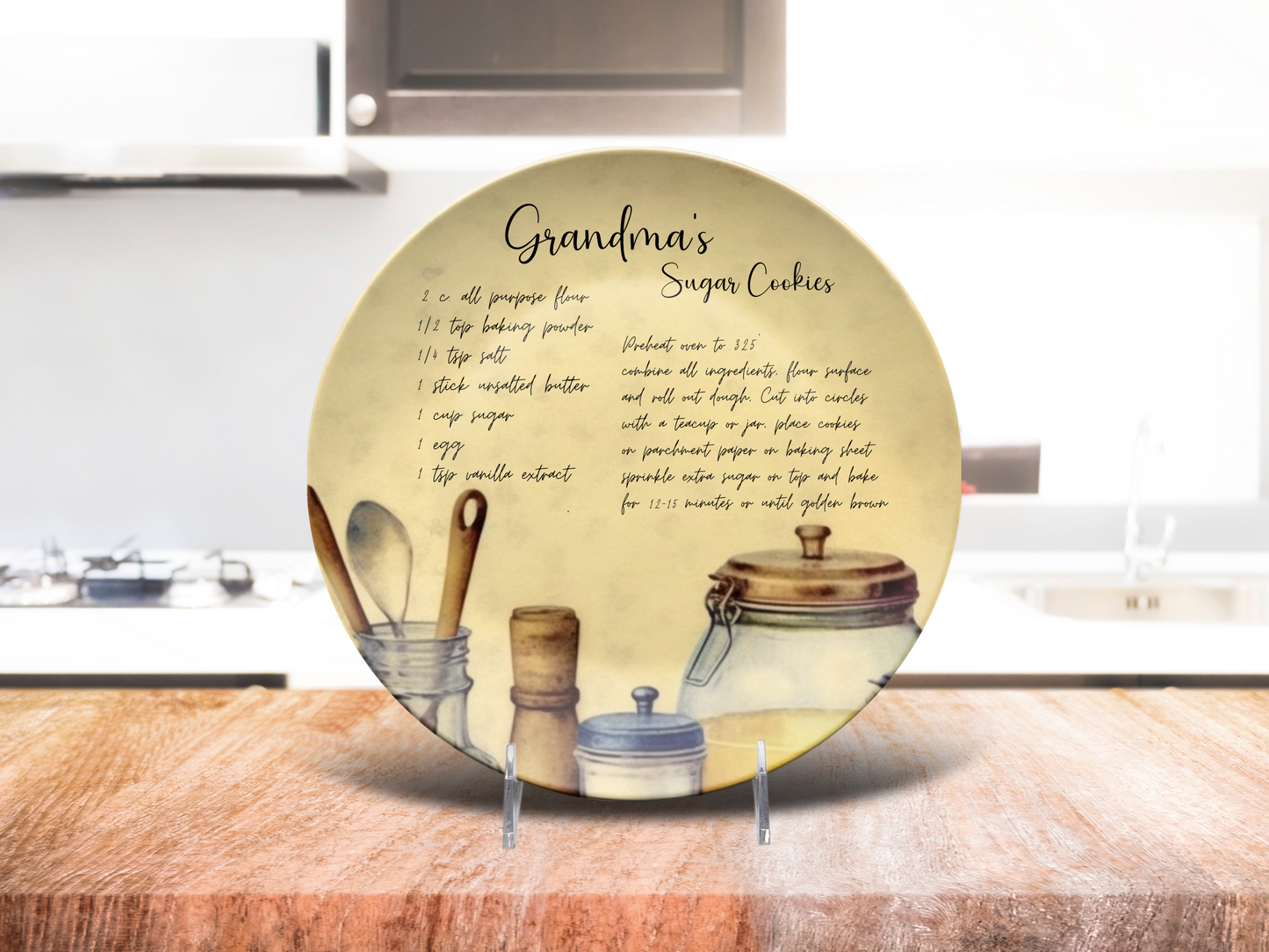 Personalised Handwritten Family Recipe Heirloom Plate/Platter