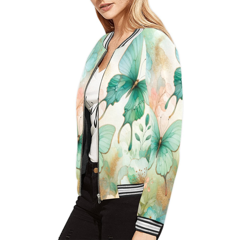 Butterflies awd716 Bomber Jacket for Women