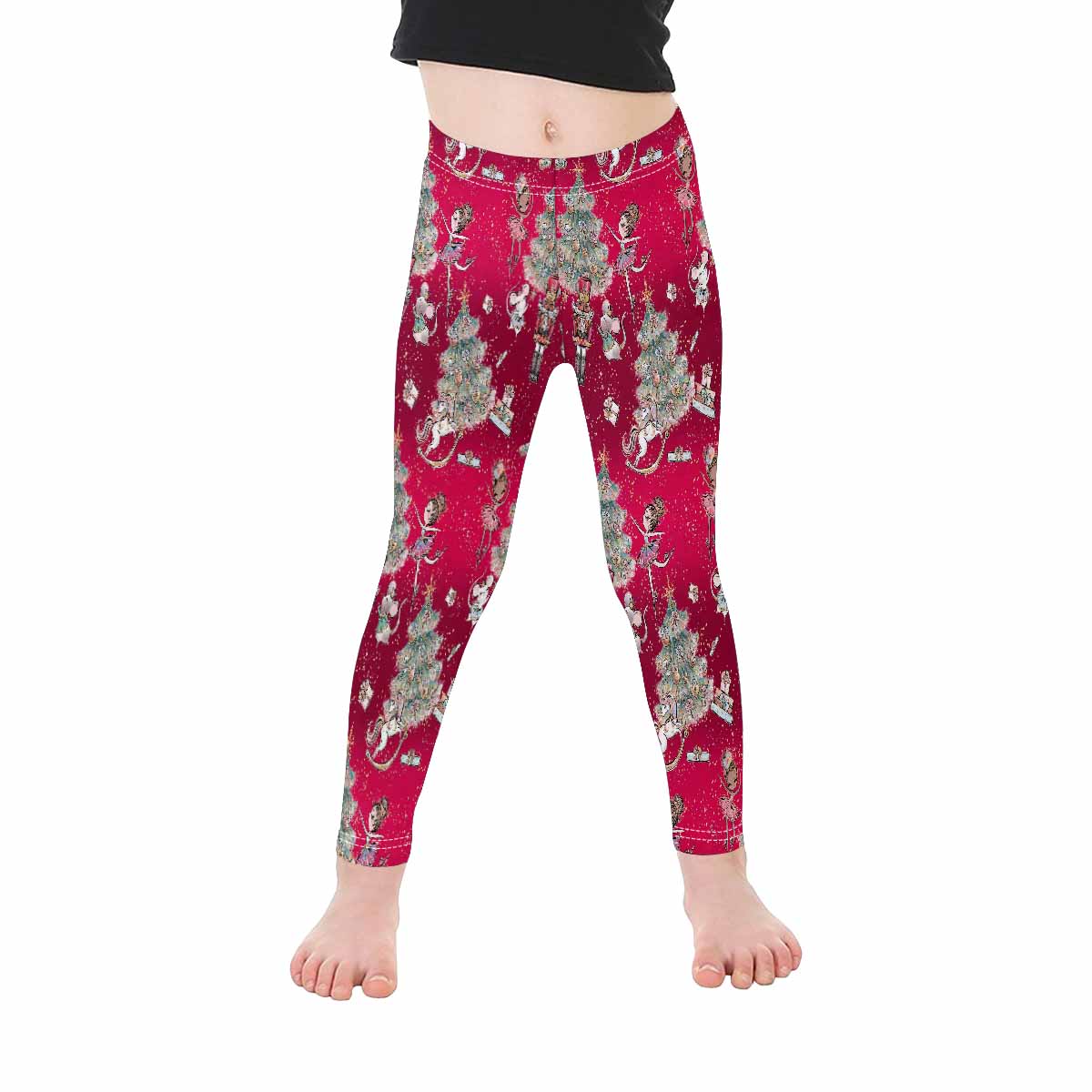 Red Christmas Kid's Leggings