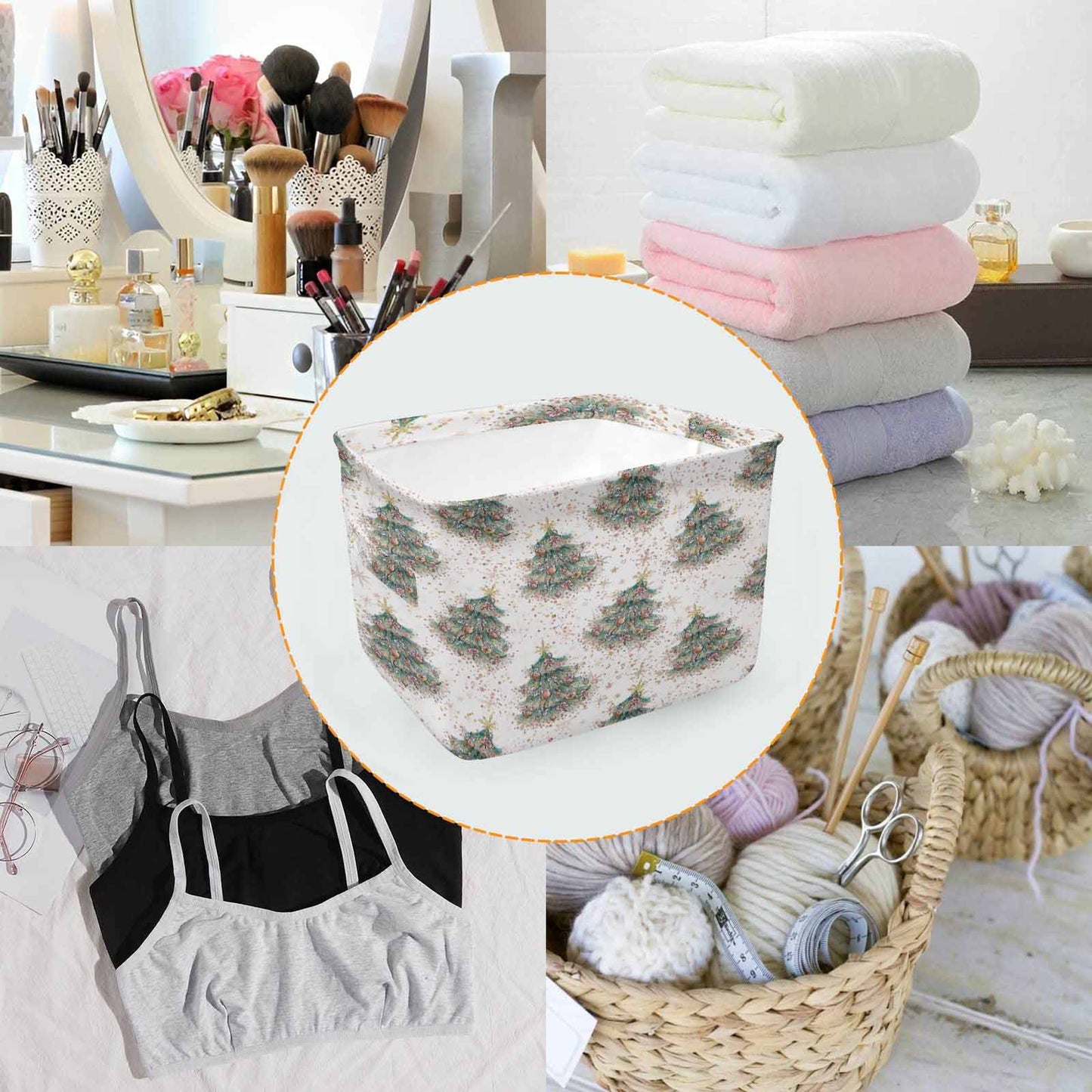 White Christmas 50  Storage Basket