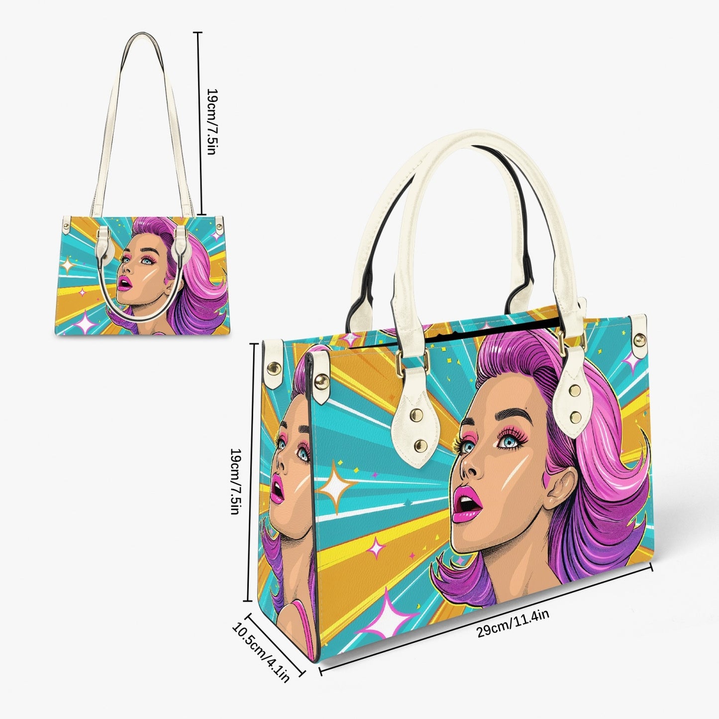 Women's Tote Bag - Long Strap - Pop Art