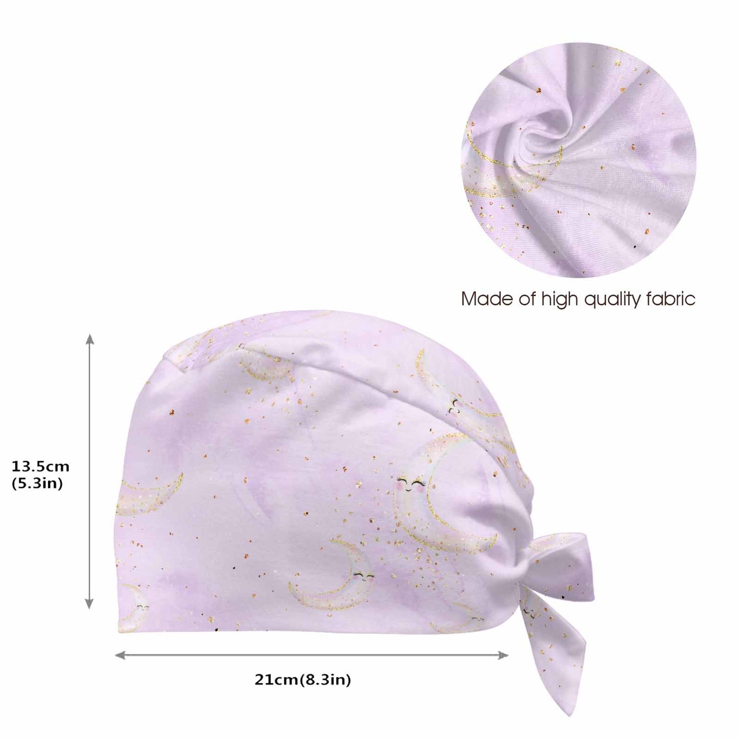 Purple Moons  Scrub Cap