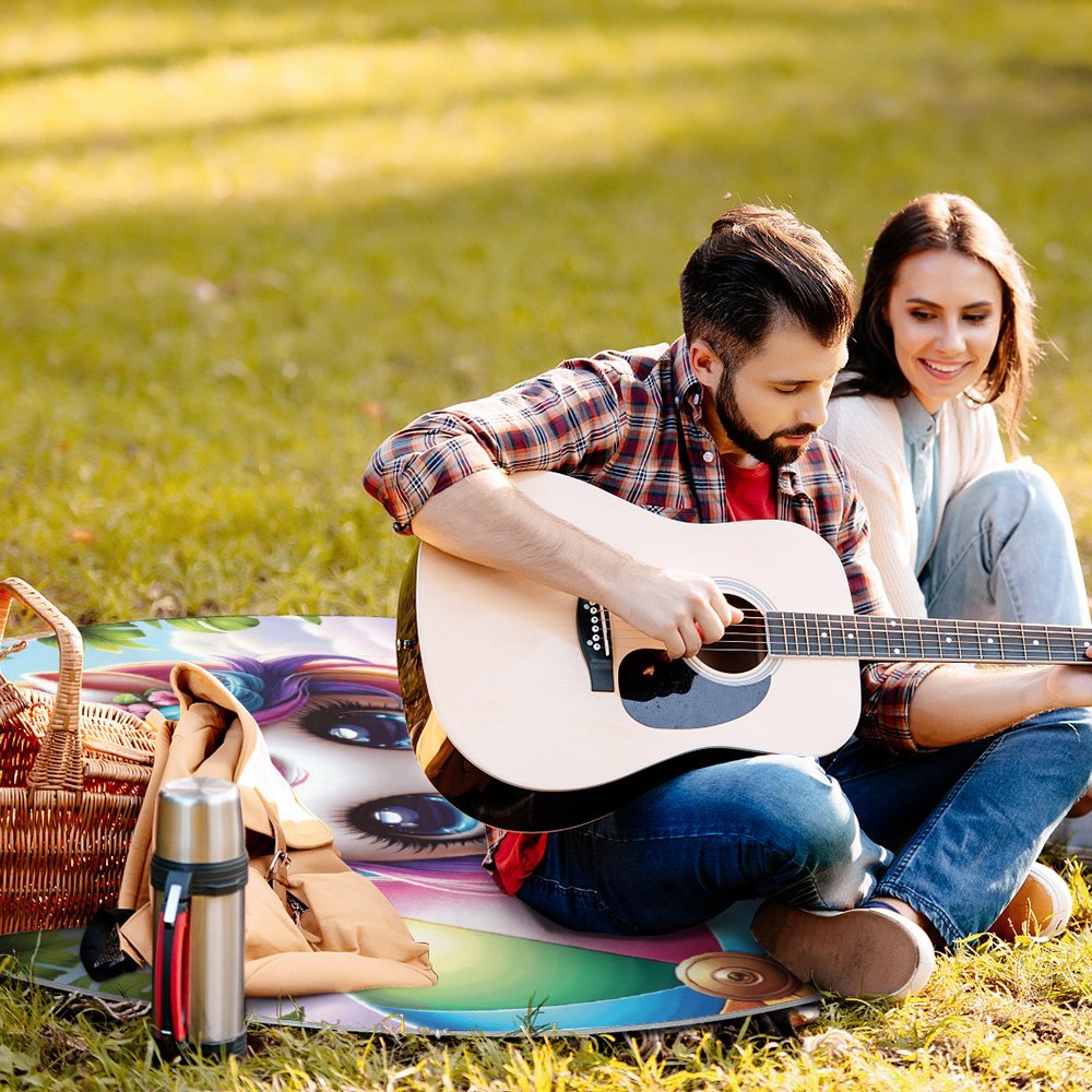 Round Picnic Mat Round outdoor picnic mat