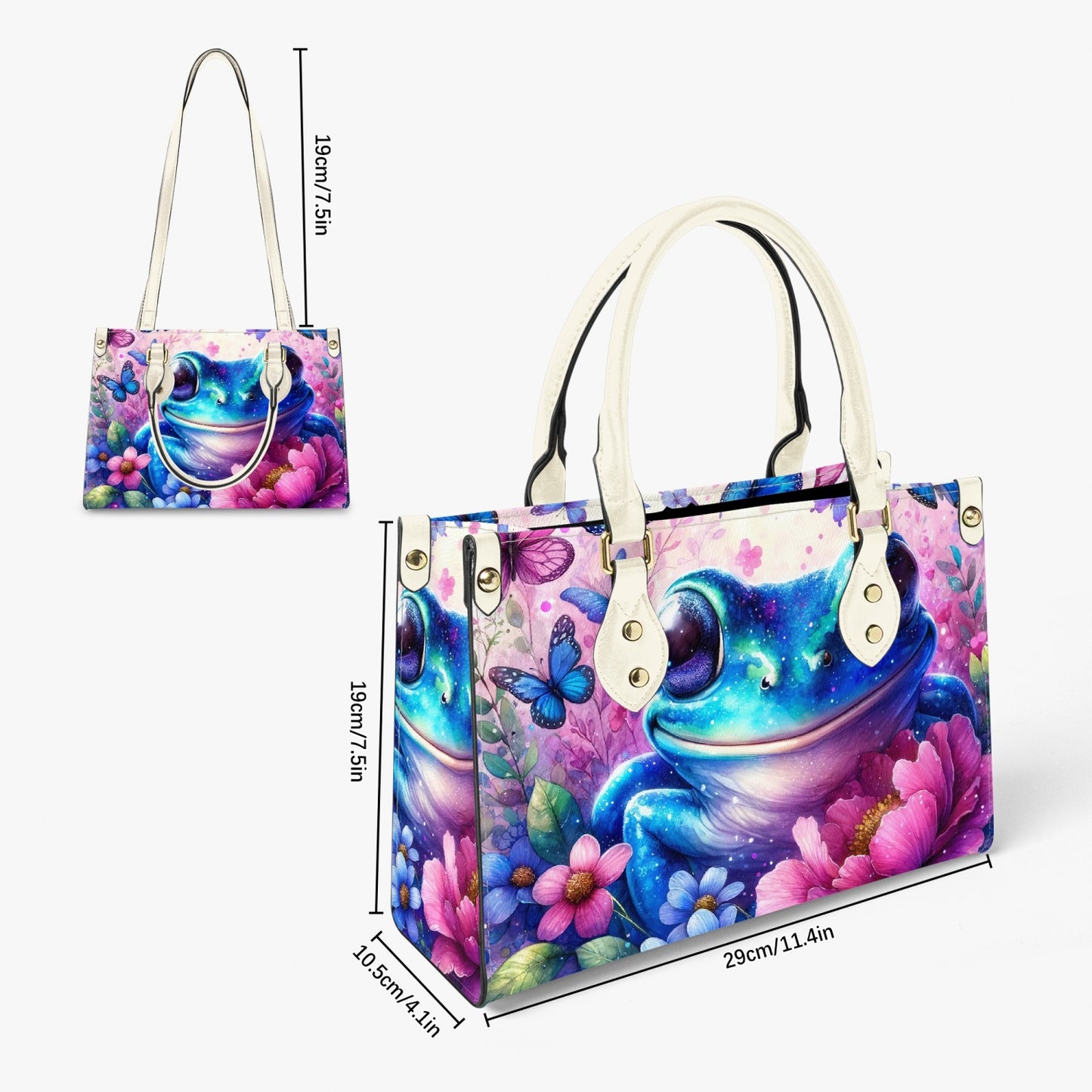 Women's Tote Bag - Long Strap - Frog