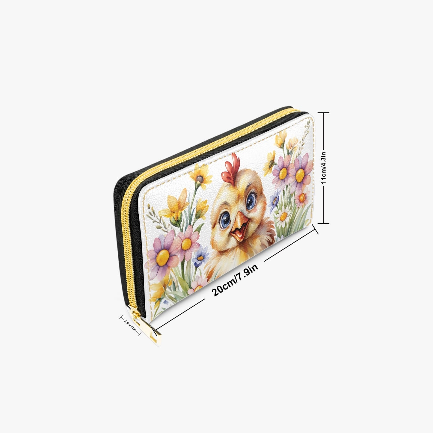 Long Type Zipper Purse - Chicken