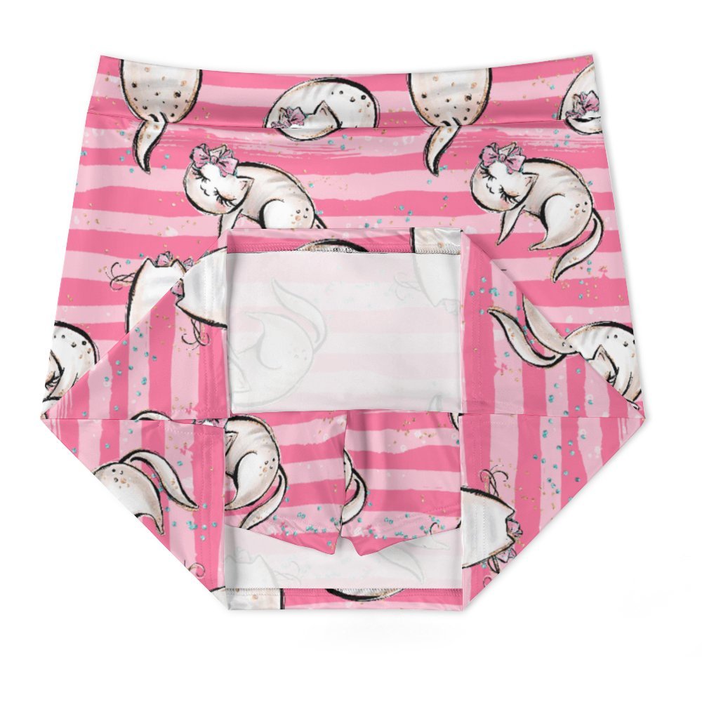 Pink Cats A-Line Skirt with Pocket Light proof trouser skirt