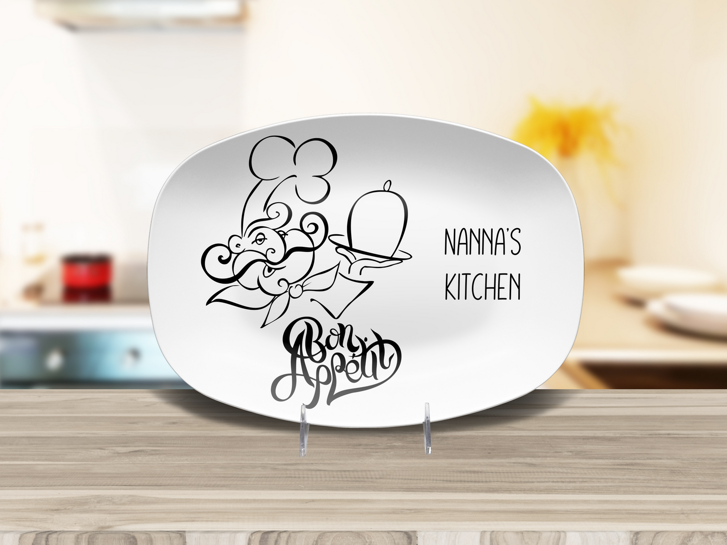 Bon Appetit Personalised Plate Bon Appetit Personalised Platter Chef Platter