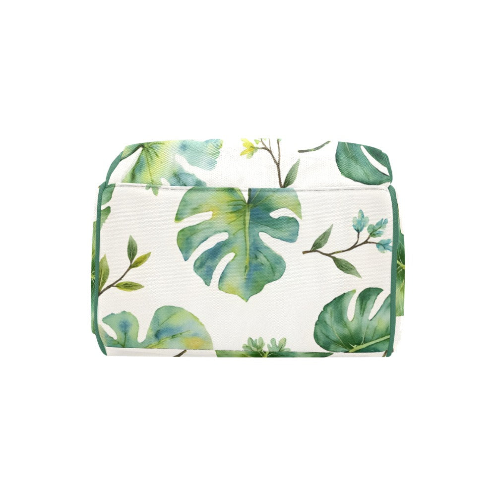 Monsteria Print Cream Bg Multi-Function Diaper Backpack/Diaper Bag (Model 1688)