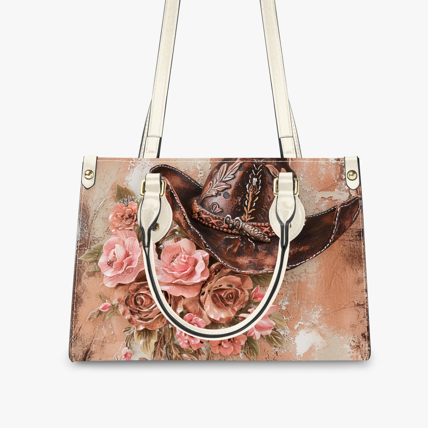 Women's Tote Bag - Long Strap - Country & Western - Cowboy Hat