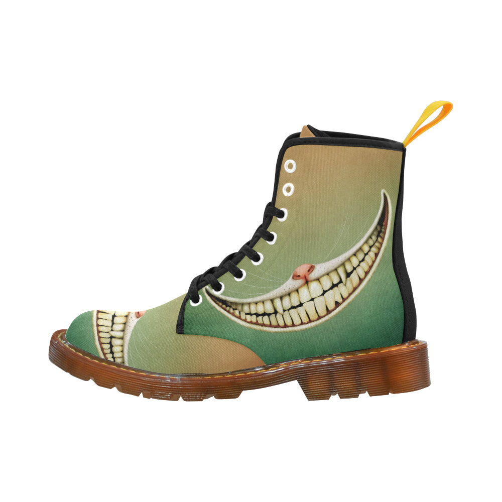 fairy tale Wonderland Smile Cheshire Cat honey Martin Boots For Men Model 1203H
