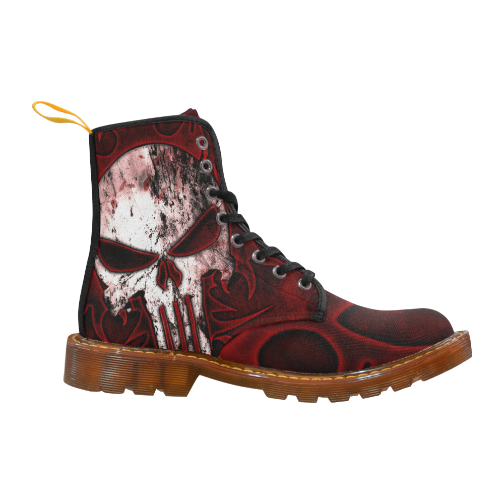 Women Evil Skull Martin Boots For Women Model 1203H