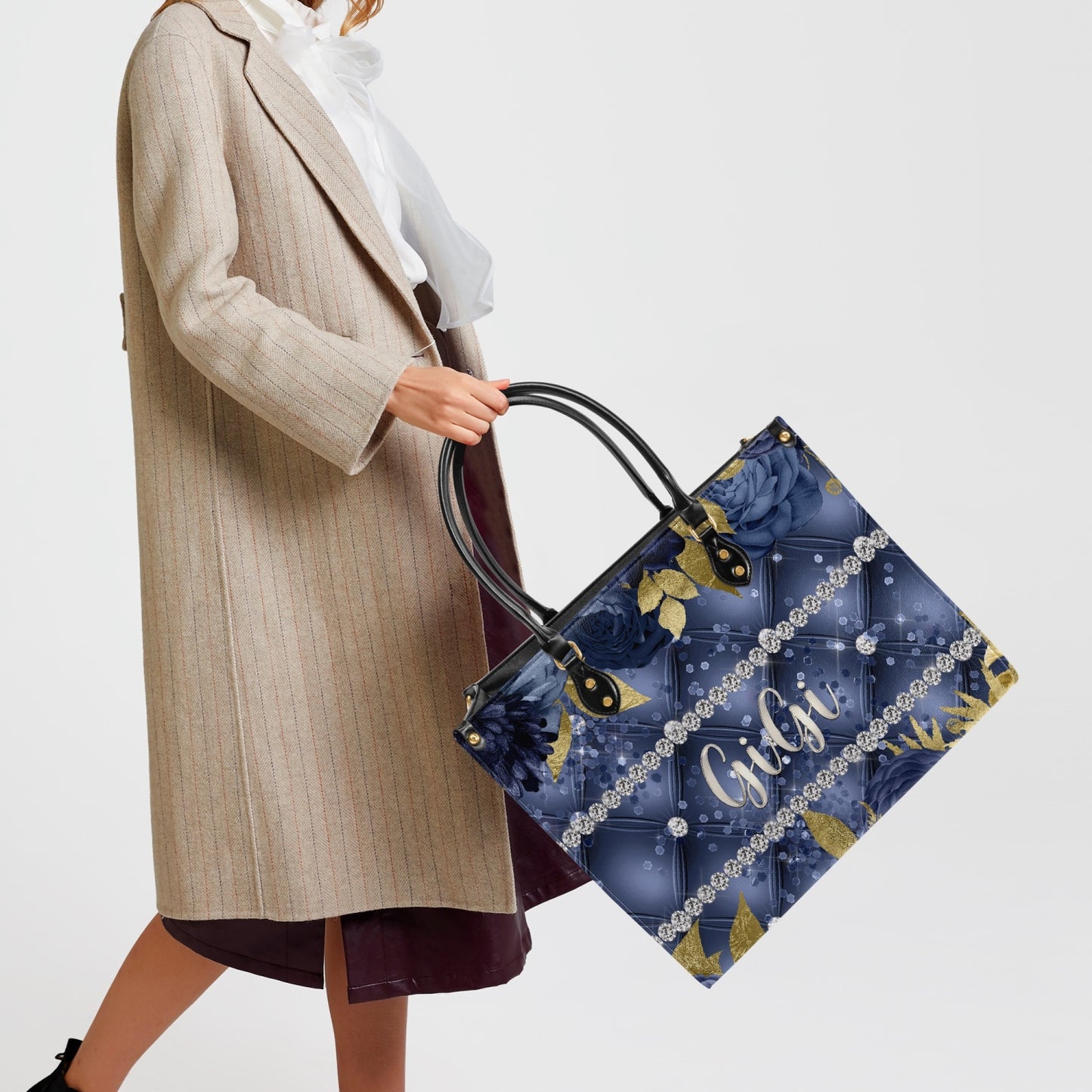 Women's Tote Bag - Navy Floral - GiGi