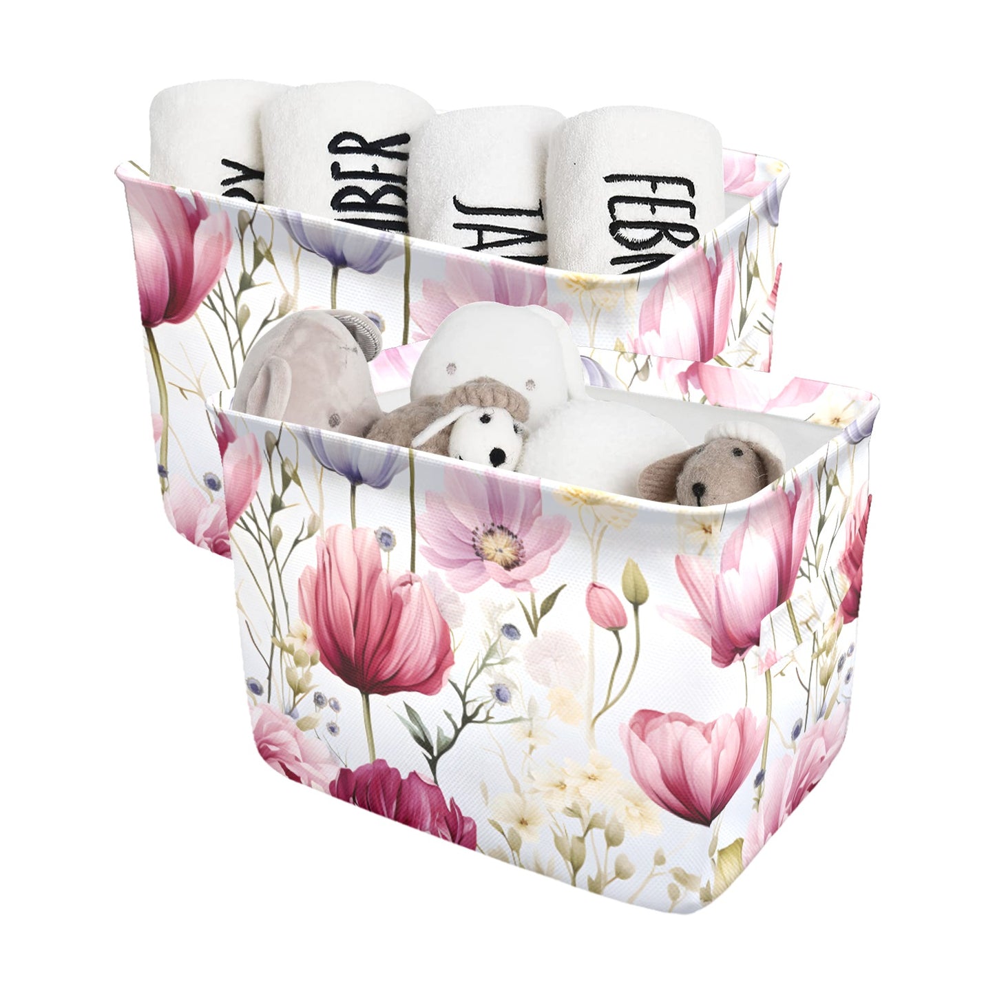 Wildflowers Fabric Storage Basket