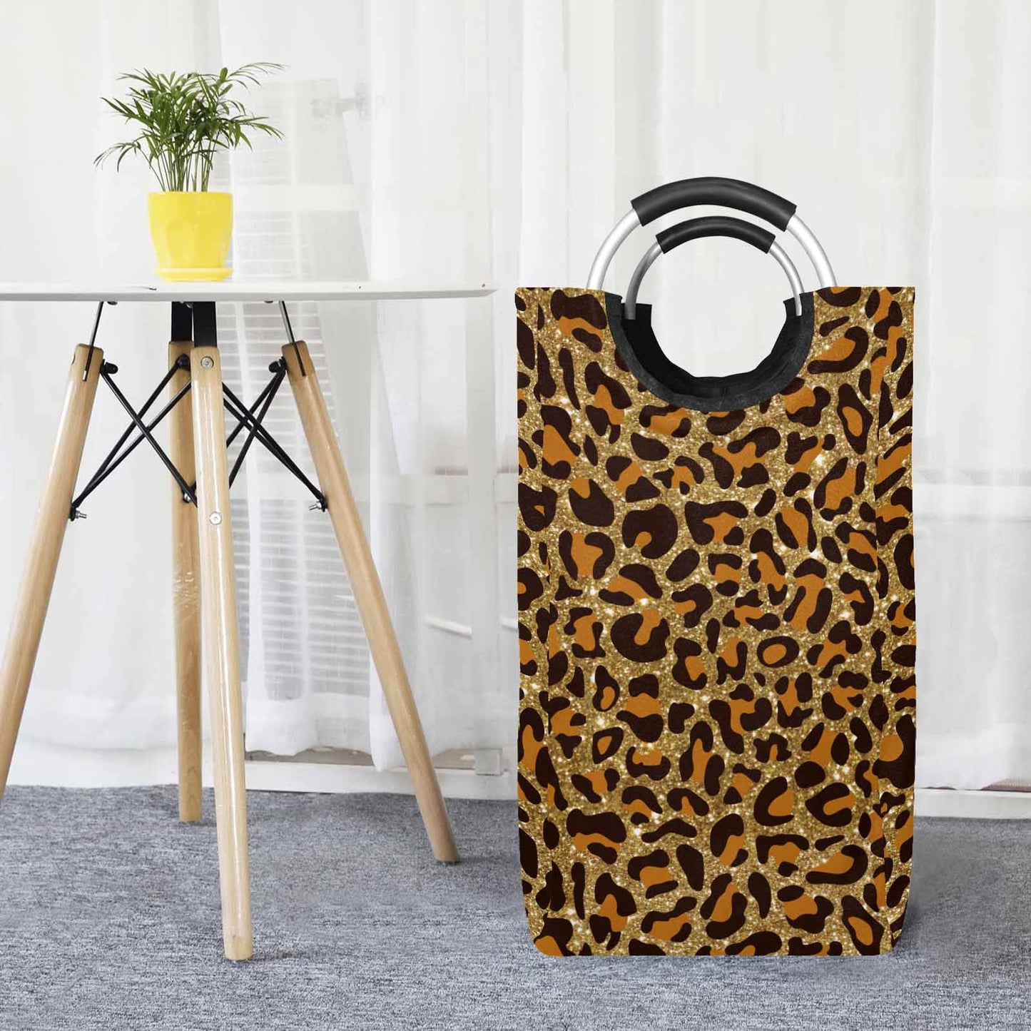 Animal Print 5  Square Laundry Basket