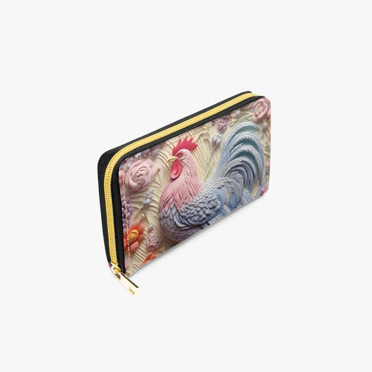 Long Type Zipper Purse - Chicken/Rooster