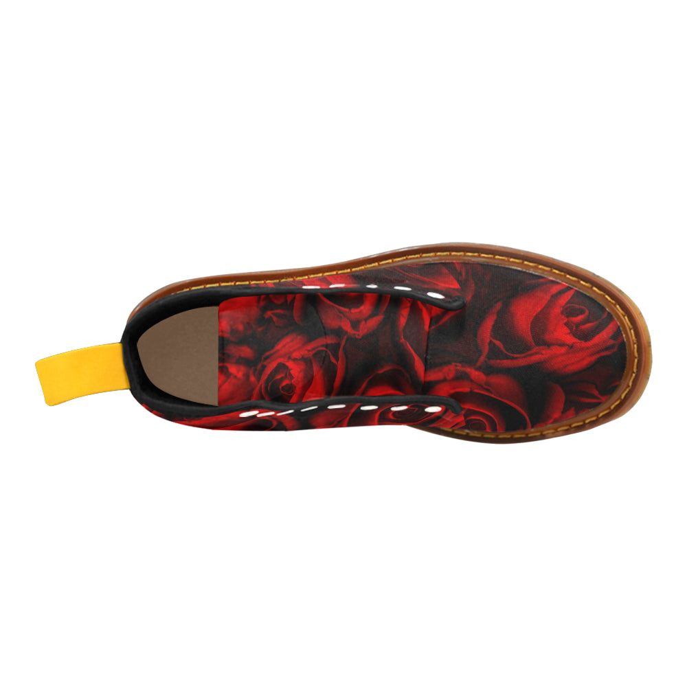 red roses Martin Boots For Men Model 1203H