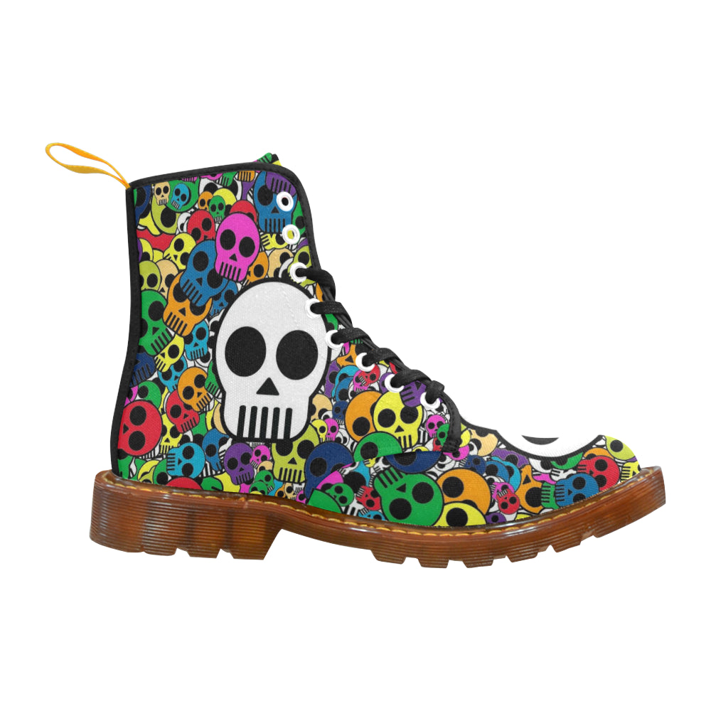 little color skull Martin Boots For Men Model 1203H