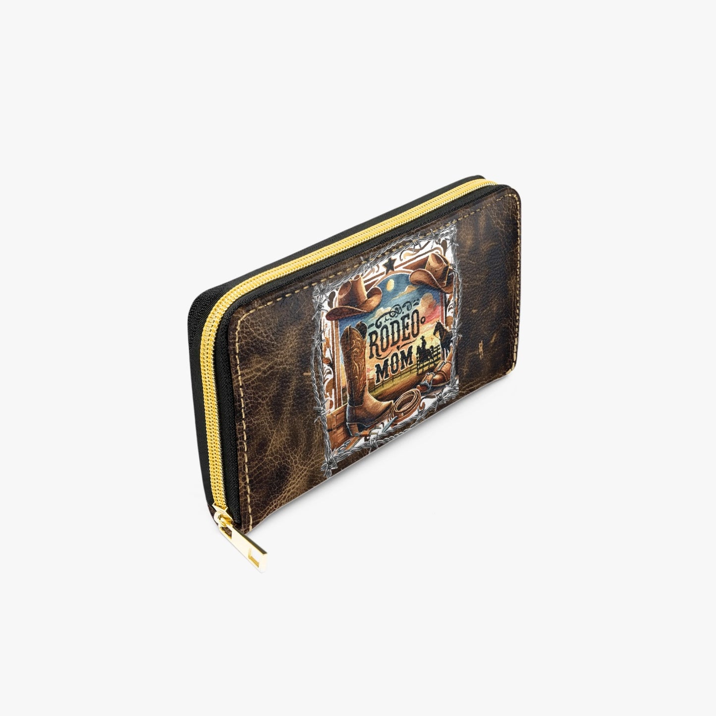 Long Type Zipper Purse, Rodeo Mum, Awd-611