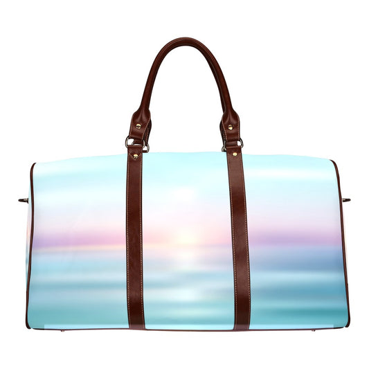 sea blue sunrise Waterproof Travel Bag/Small (Model 1639)