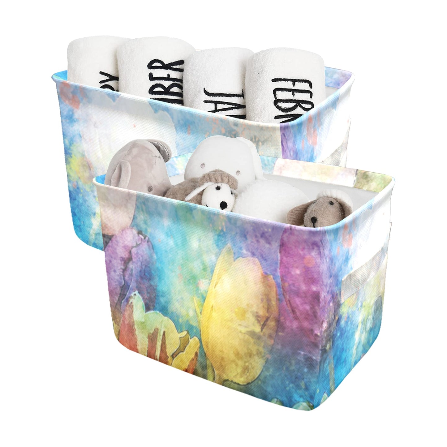 Wild Flowers awd317 Fabric Storage Basket