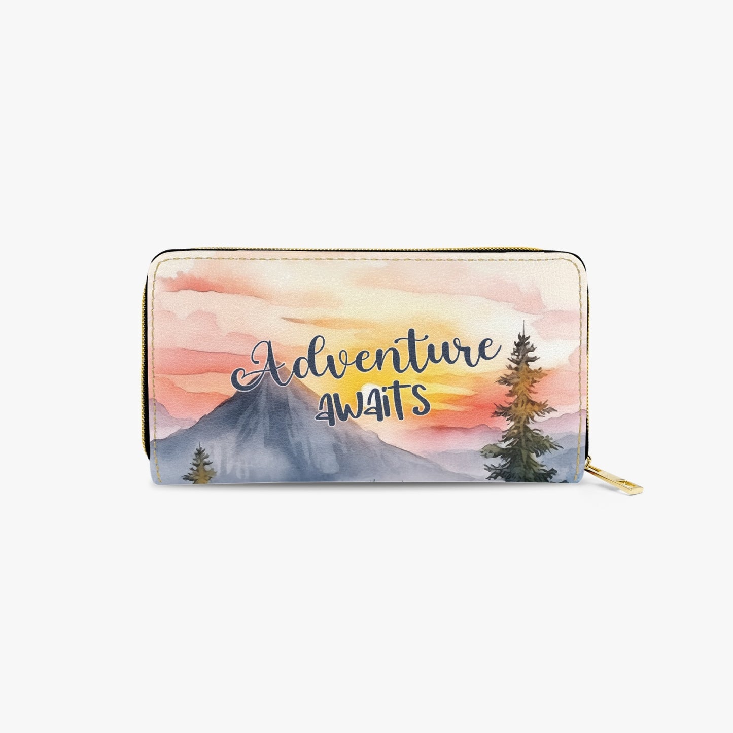 Long Type Zipper Purse - Adventure Awaits