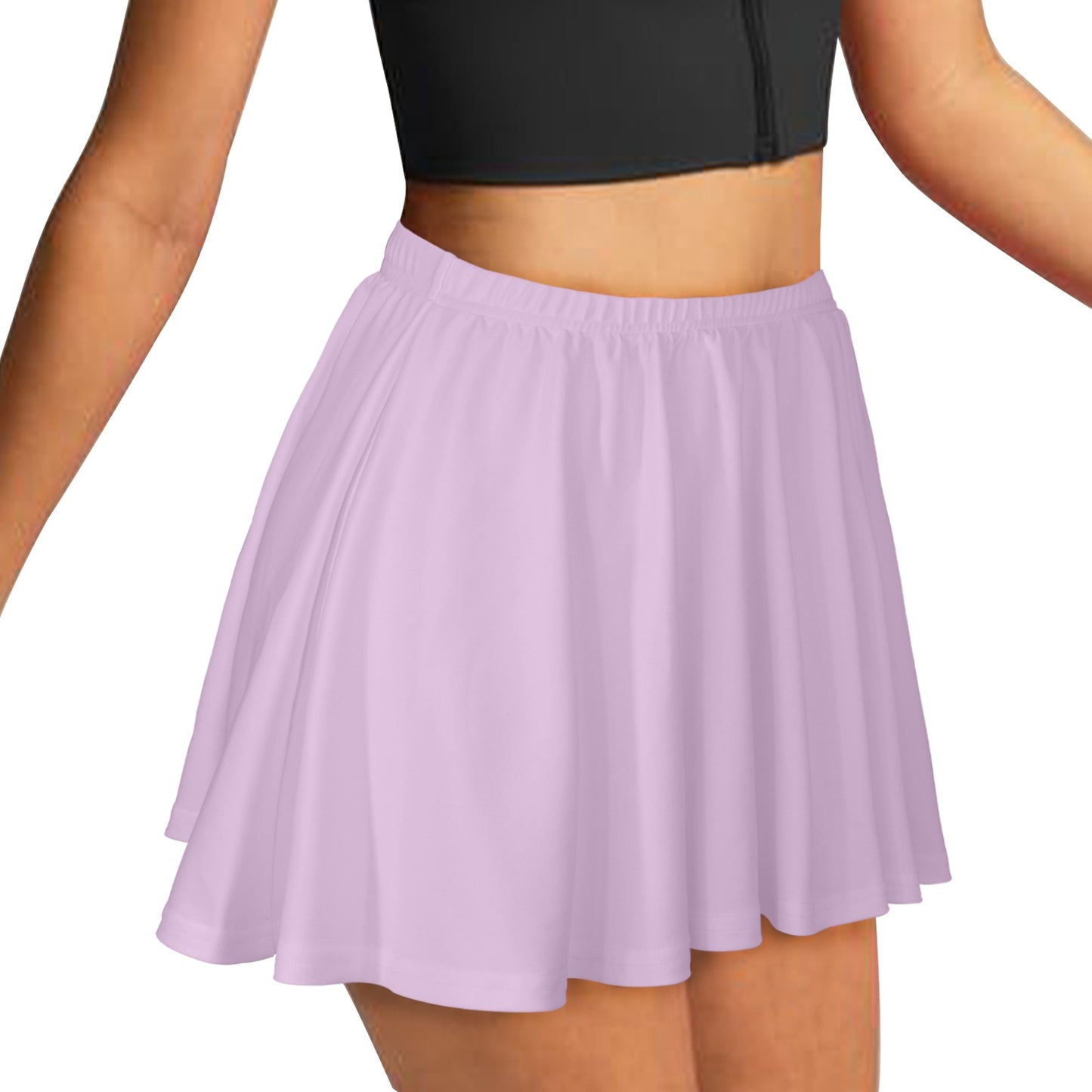 Lilac Skater Skirt All Over Print Skater Skirt (Model D69)