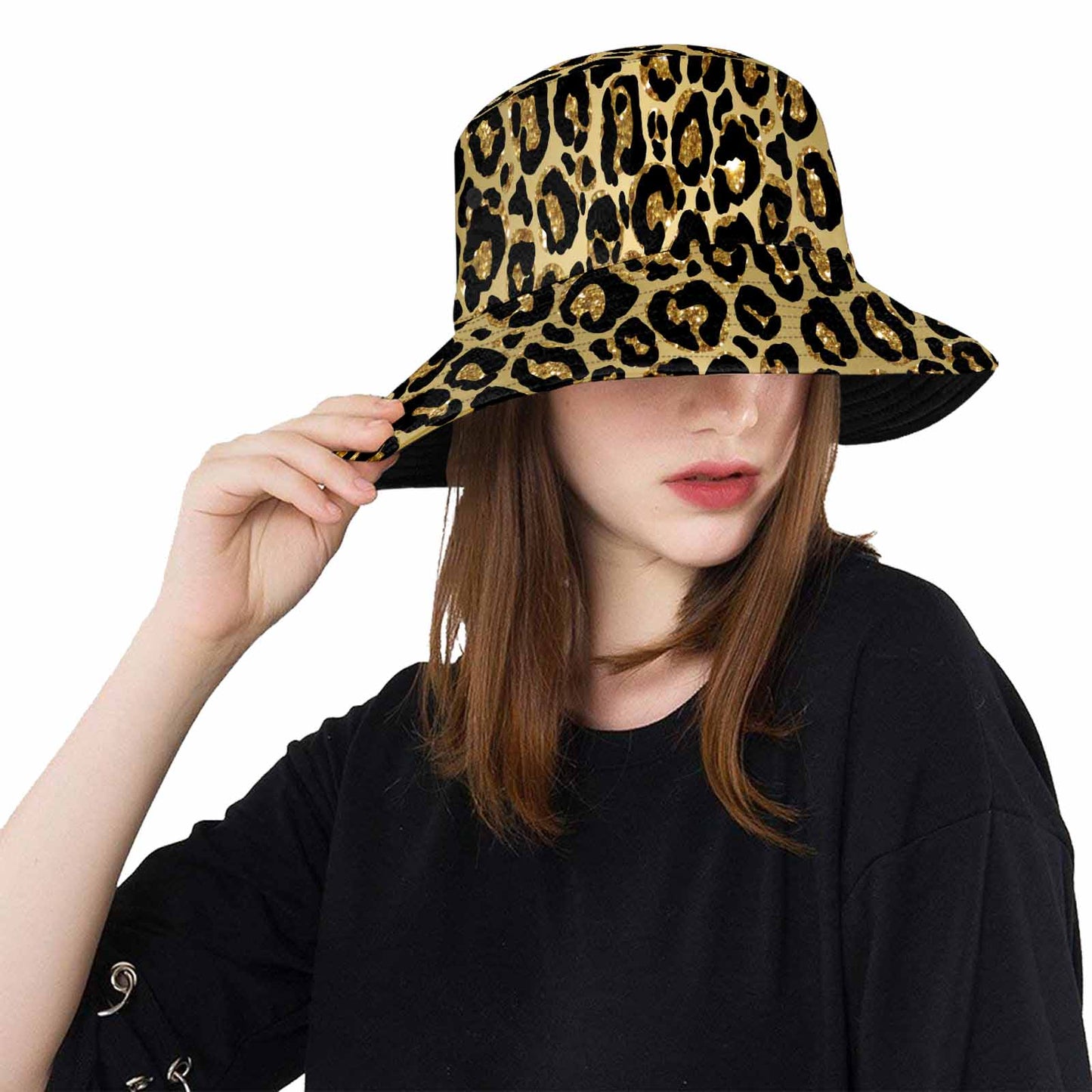 Animal print 4  Unisex Summer Single-Layer Bucket Hat