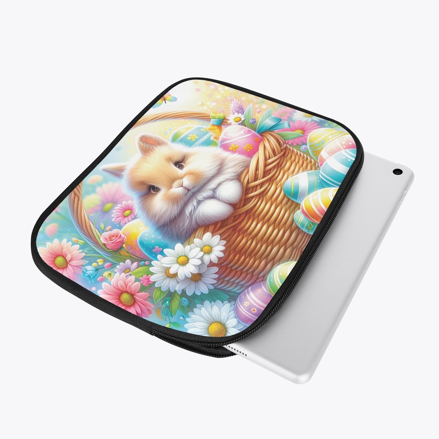 iPad Sleeve - Easter, Rabbit in Basket, awd-621